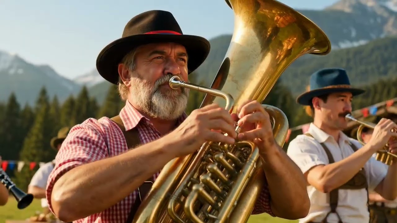 German Alps Festival 🎵 Polka, Waltz & Traditional Brass Band Hits | Bavarian Folk Celebration Mp4