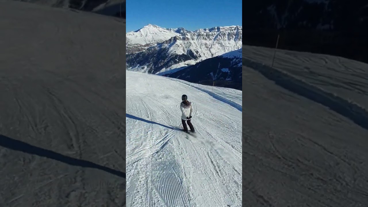 Subbi handcuffed while skiing / ValsSubbi mit Handschellen gefesselt am Skifahren - Vals