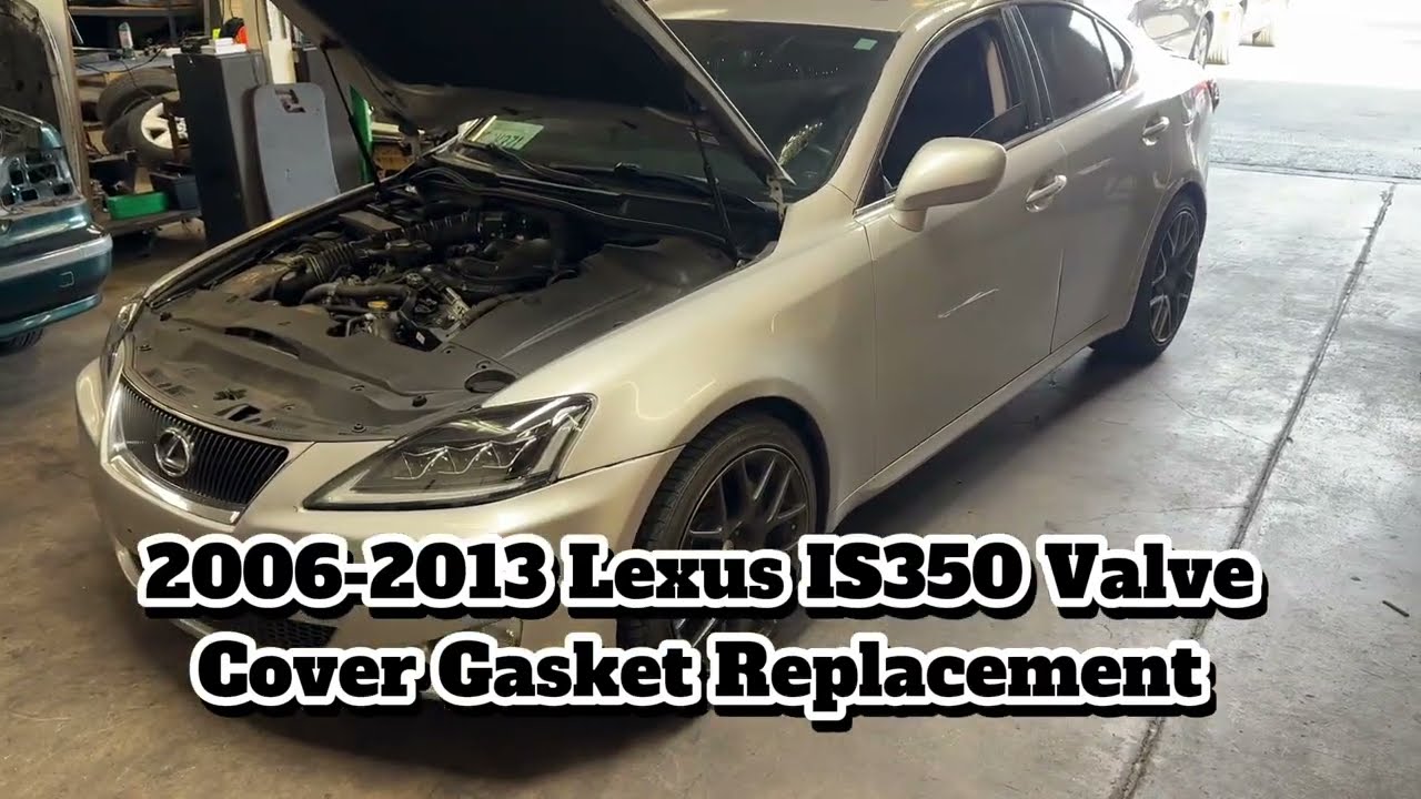 Замена прокладок крышки клапанов для Lexus IS350 2006-2013 годов выпуска.