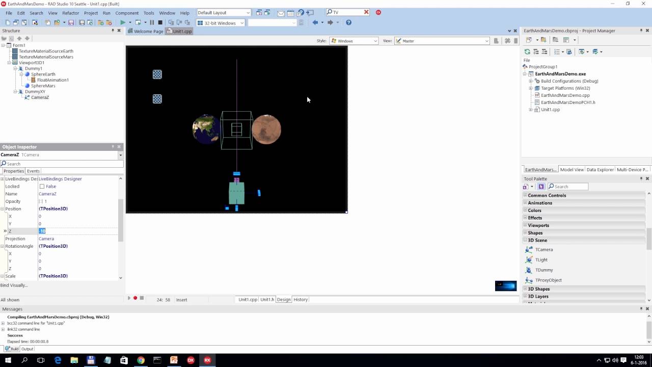 Introduction to 3D Multi-Device App Development with FireMonkey and C++Builder