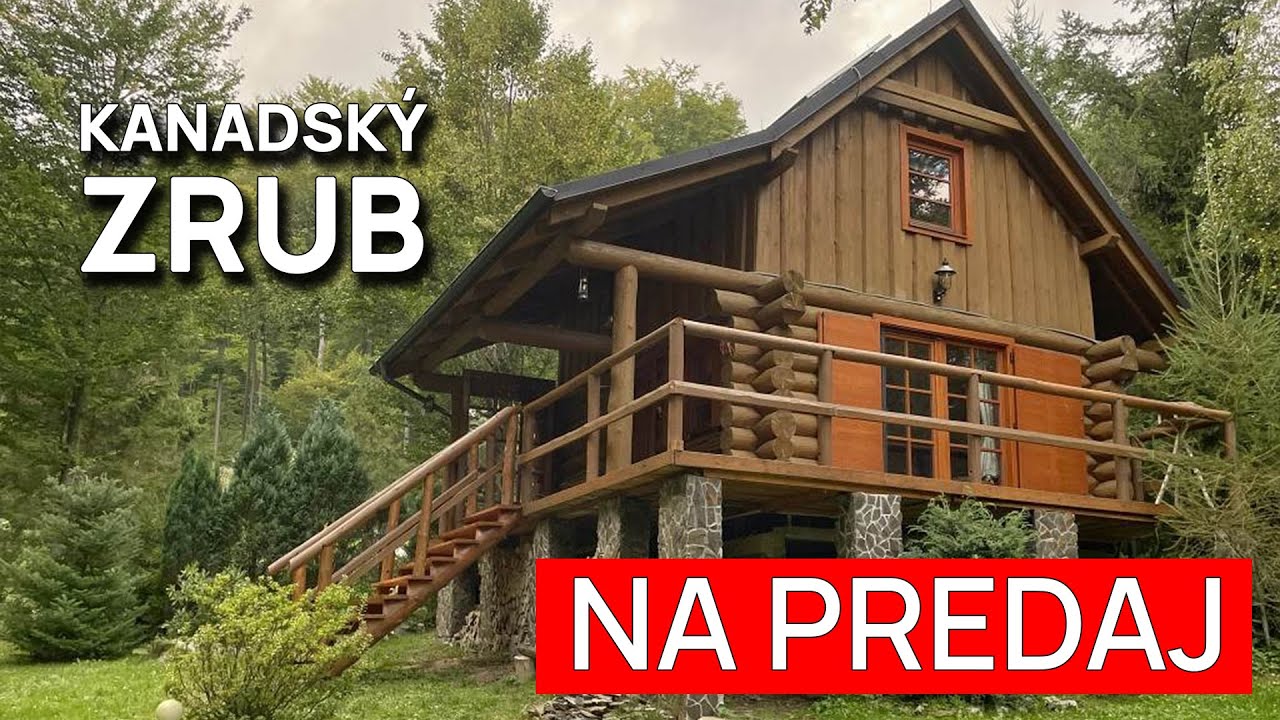 Kanadský Zrub pod Lesom neďaleko Košíc │ CHATA NA PREDAJ