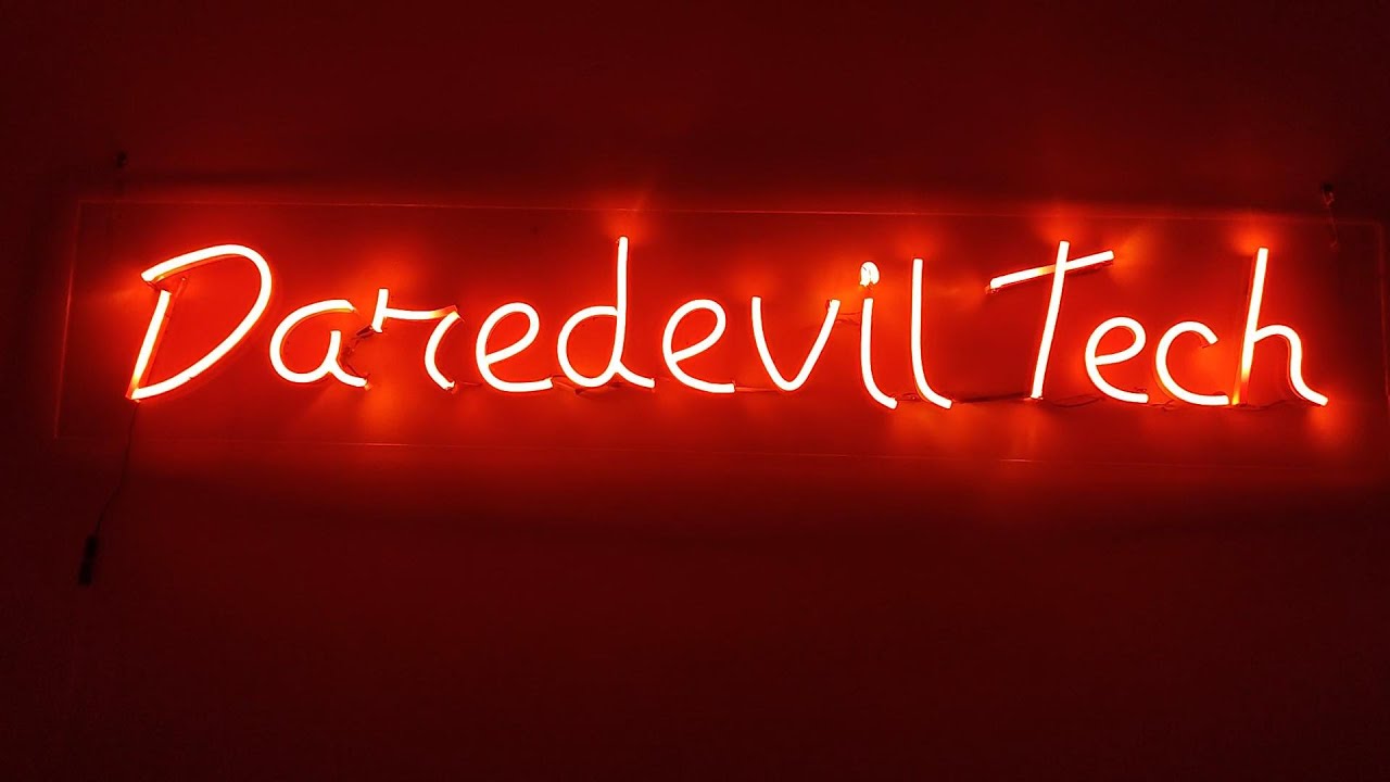How to create Neon LED Sign Board ® | Daredevil Tech