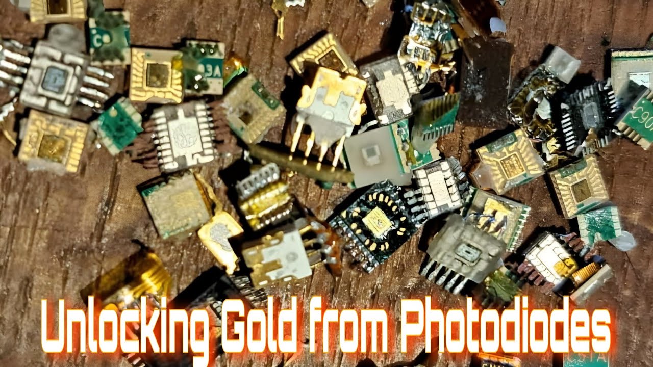 PhotoDiodes Gold Recovery | Recover Gold From Photodiodes | CD ROM Gold Recovery