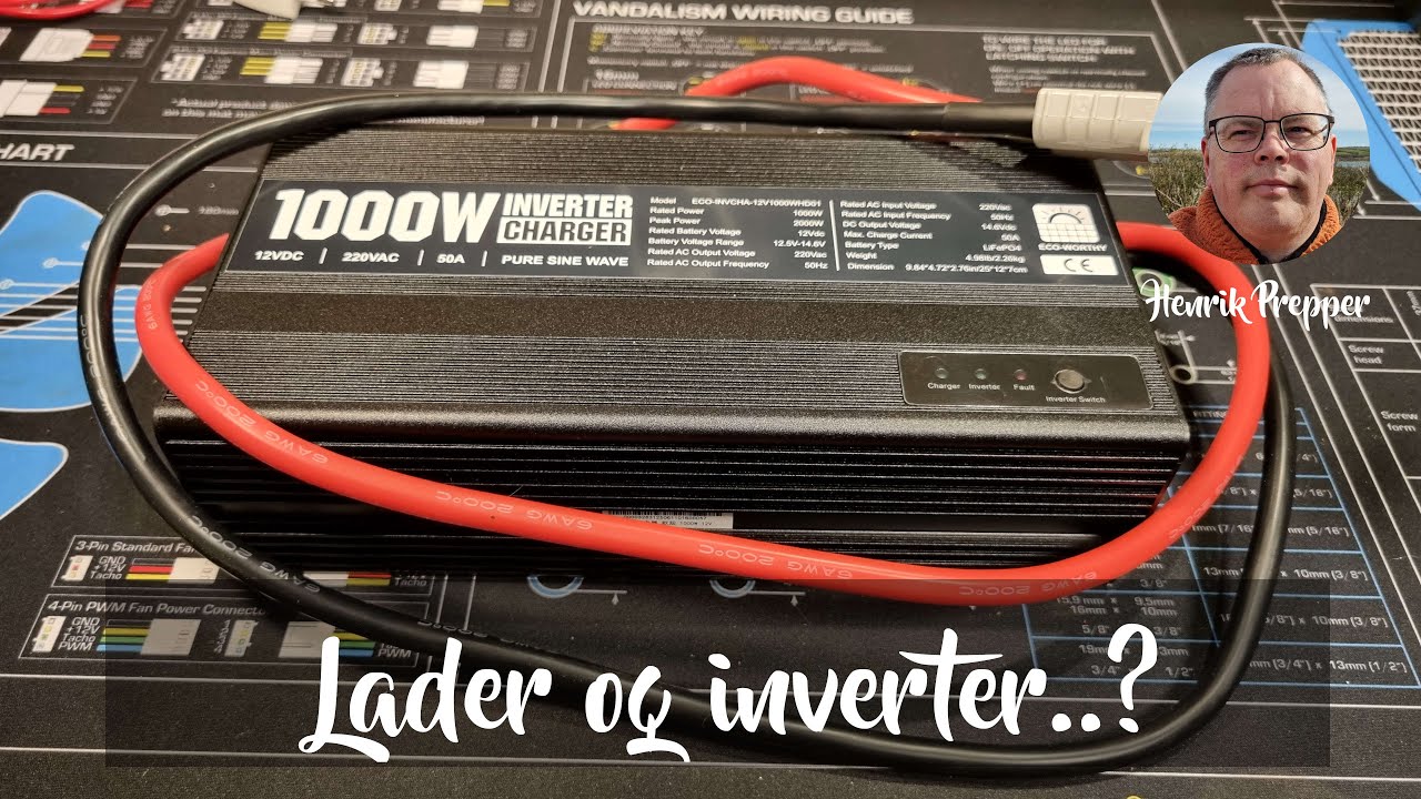 Unboxing og test af ECO-WORTHY 1000W Inverter Charger