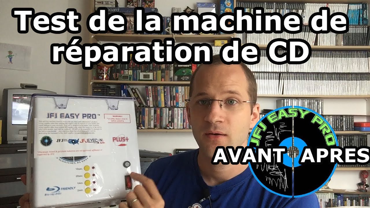 Test de la machine à réparer un cd rayé et dvd hs : JFJ EASY PRO