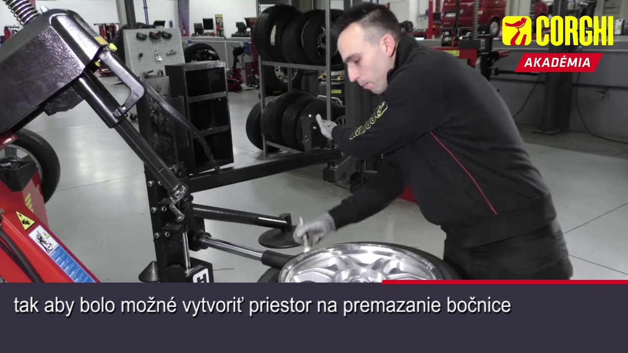 Demontáž RunFlat pneumatiky na klasickej prezúvačke – Corghi Akadémia