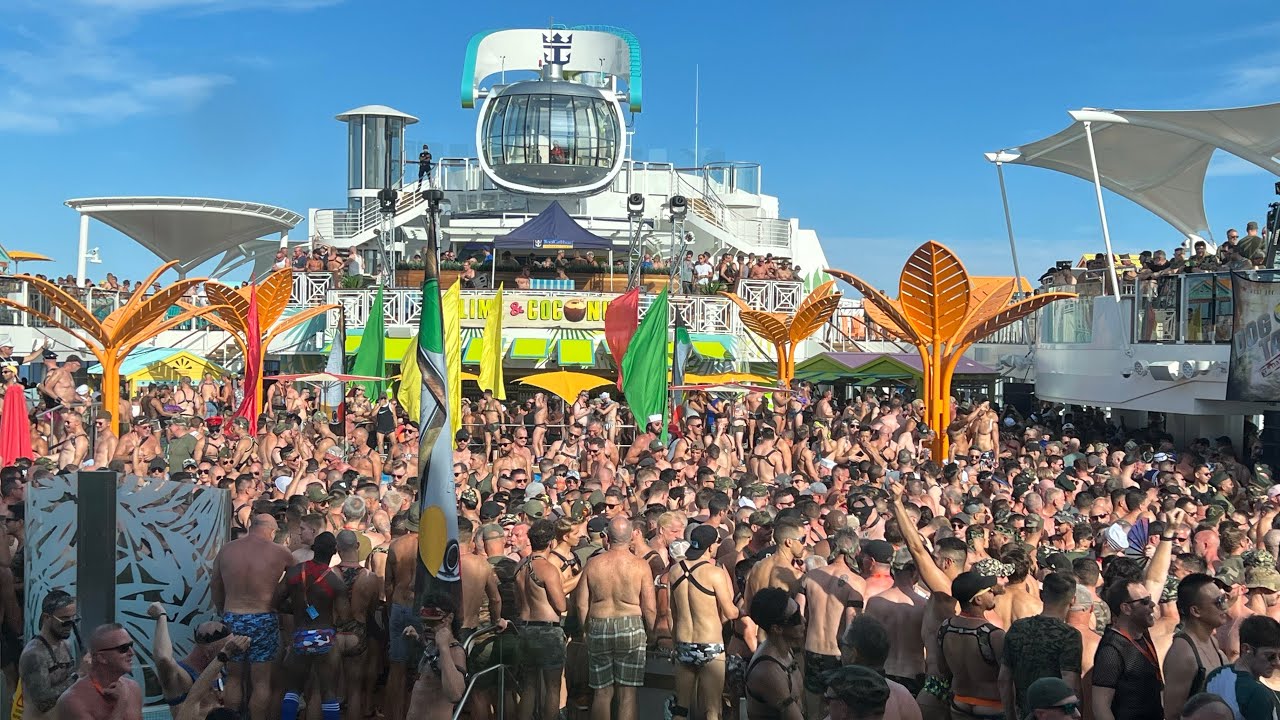 Dog Tag tea dance party on  Atlantis cruise