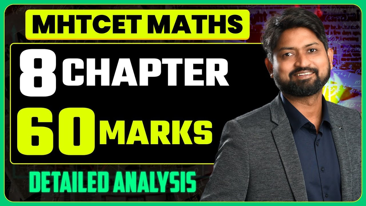 MHTCET 2026 Preparation | Detailed Maths Analysis & Important Chapters MHTCET 2026 | #mhtcet2026