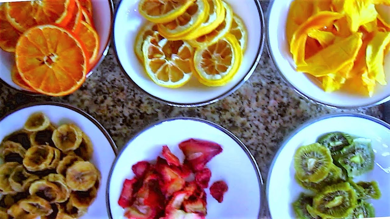 DIY dehydrated fruits || Healthy snacks || Dried fruit recipes || Lemon juice vs. citric acid test