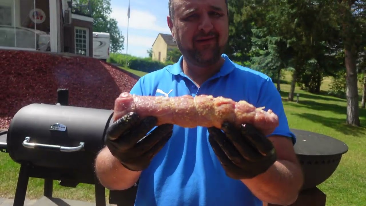 KNOBLAUCHFILET vom BBQ SMOKER grillen --- Klaus grillt