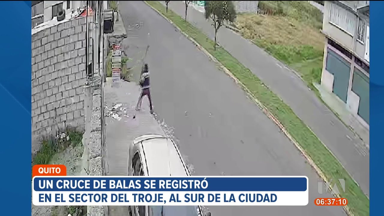 Un cruce de balas se registró en El Troje, sur de Quito