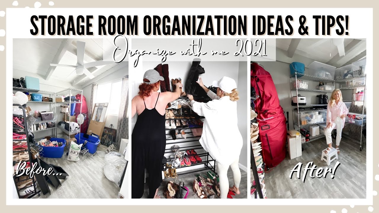 Storage Room Organization Ideas & Tips | Organizing My Moms Storage Room