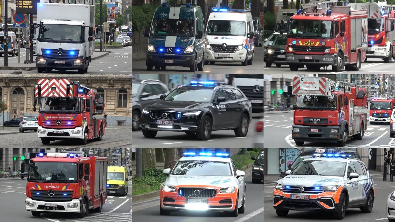 [CATA/CIVIELE BESCHERMING] Vele Hulpdiensten met spoed naar verschillende interventies in Brussel!