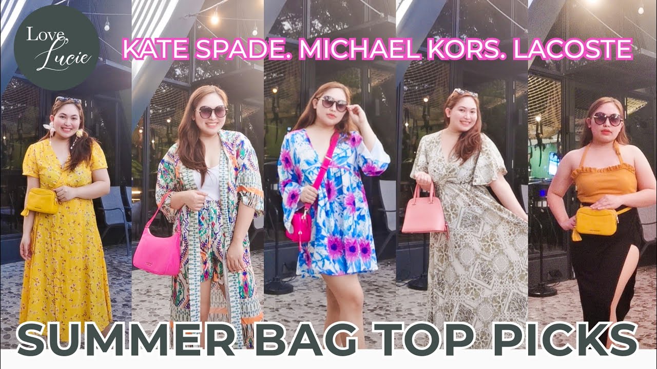 SUMMER BAG TOP PICKS: KATE SPADE SAM SHOULDER BAG, JAE CAMERA BAG, LACOSTE XS SHOPPER TOTE, ETC
