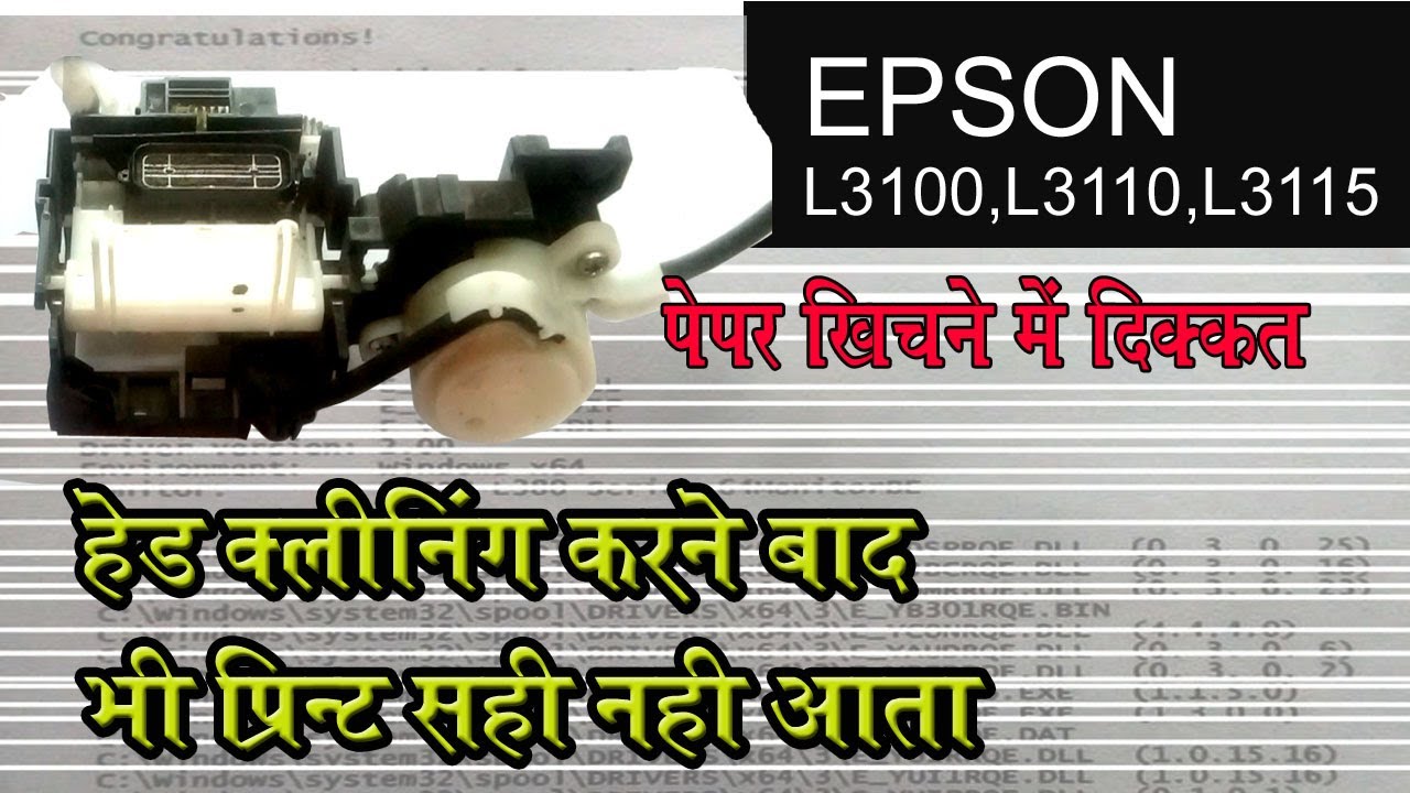 Epson L3110 printer pump not working/Epson Head Cleaning Not Working