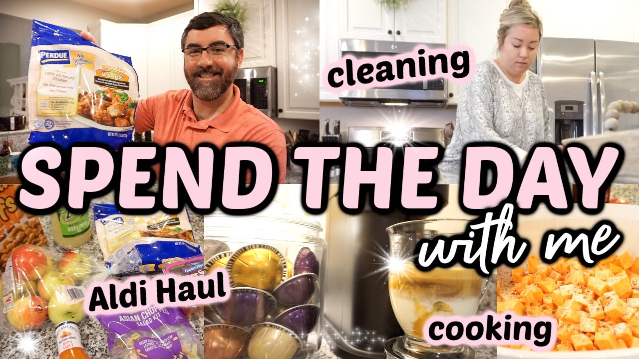 DAY IN THE LIFE | COFFEE CHAT | COOK AND CLEAN WITH ME | ALDI HAUL | JESSICA O'DONOHUE