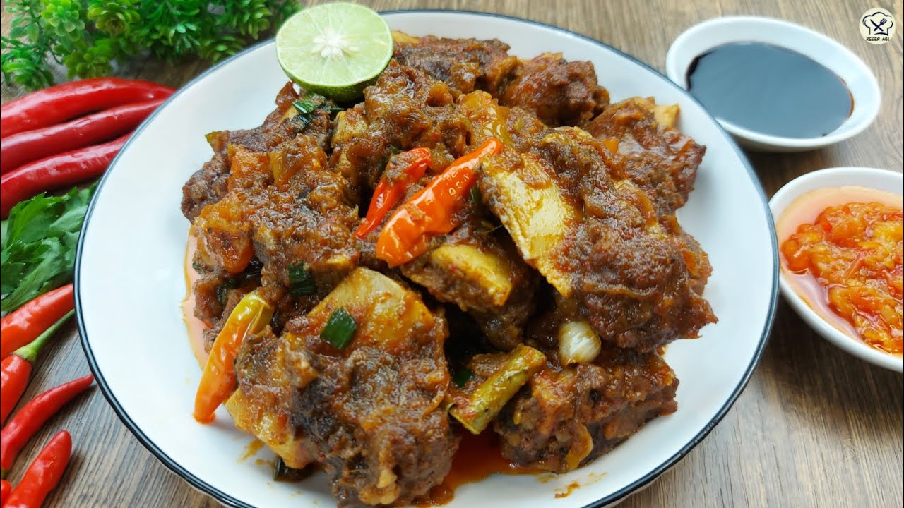 BIKIN NAGIH!! RESEP GONGSO IGA SAPI PEDAS MANIS GURIH ENAK BANGET