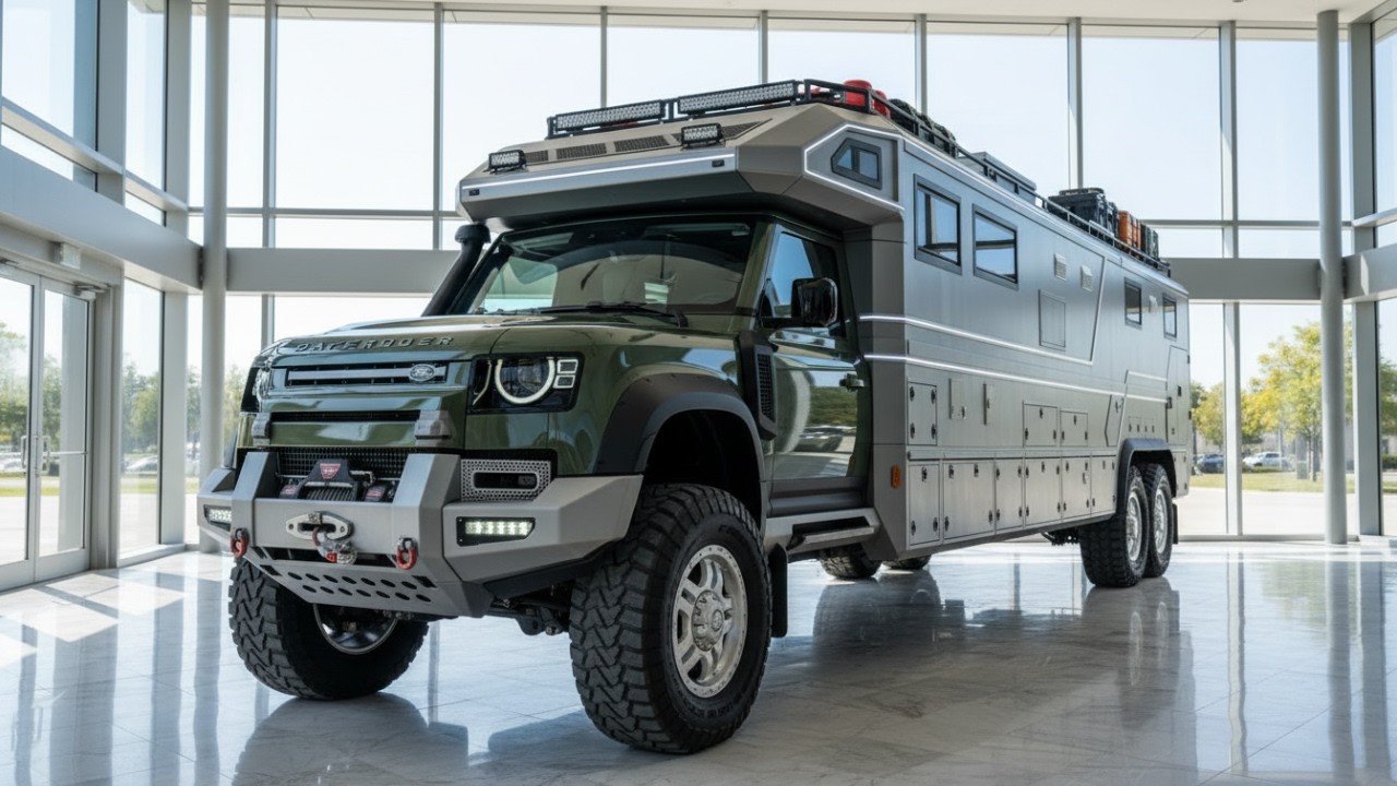 The 2026 Giant Land Rover Defender 6x6 Motorhome || Complete Review || USA Motorhomes 2026