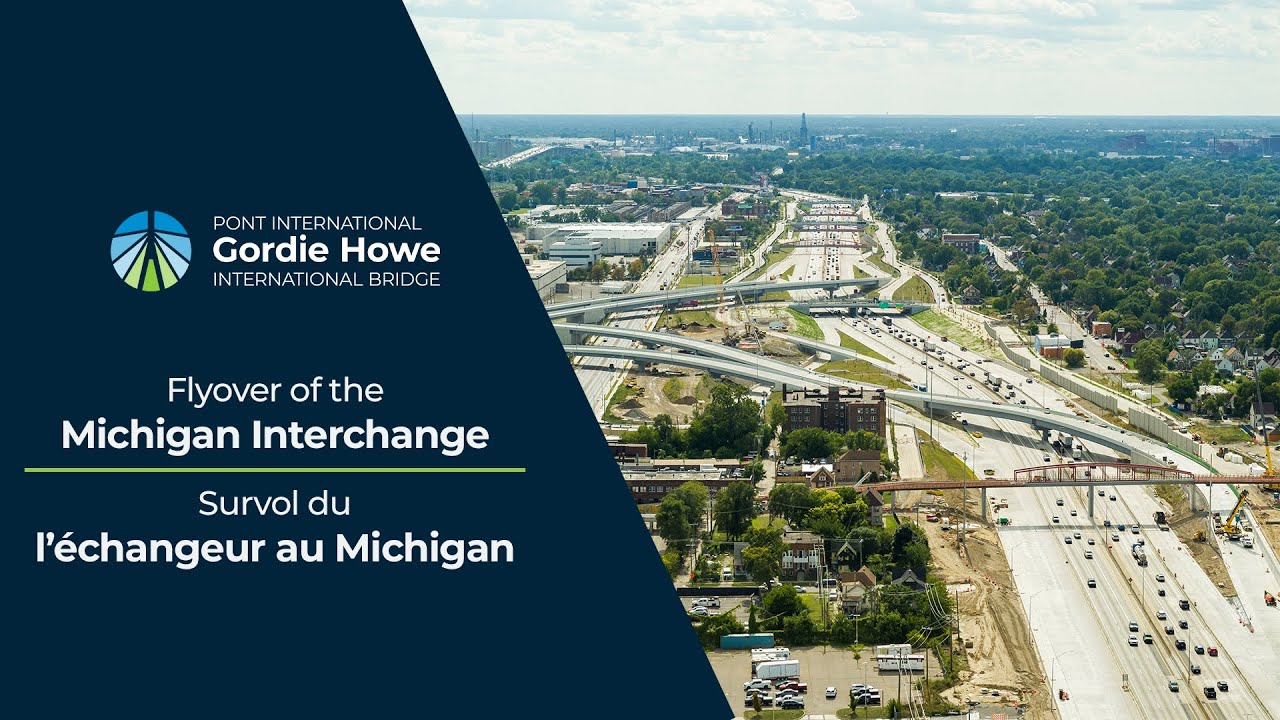 Michigan Interchange Flyover - September 2025 | Survol de l’échangeur au Michigan - septembre 2025