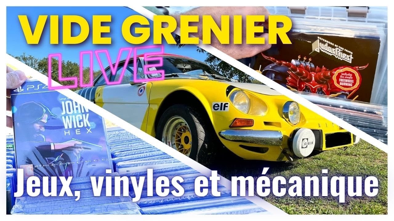 #160 - VIDE GRENIER LIVE - Du Rétro: Jeux vidéo, Vinyles et mécanique