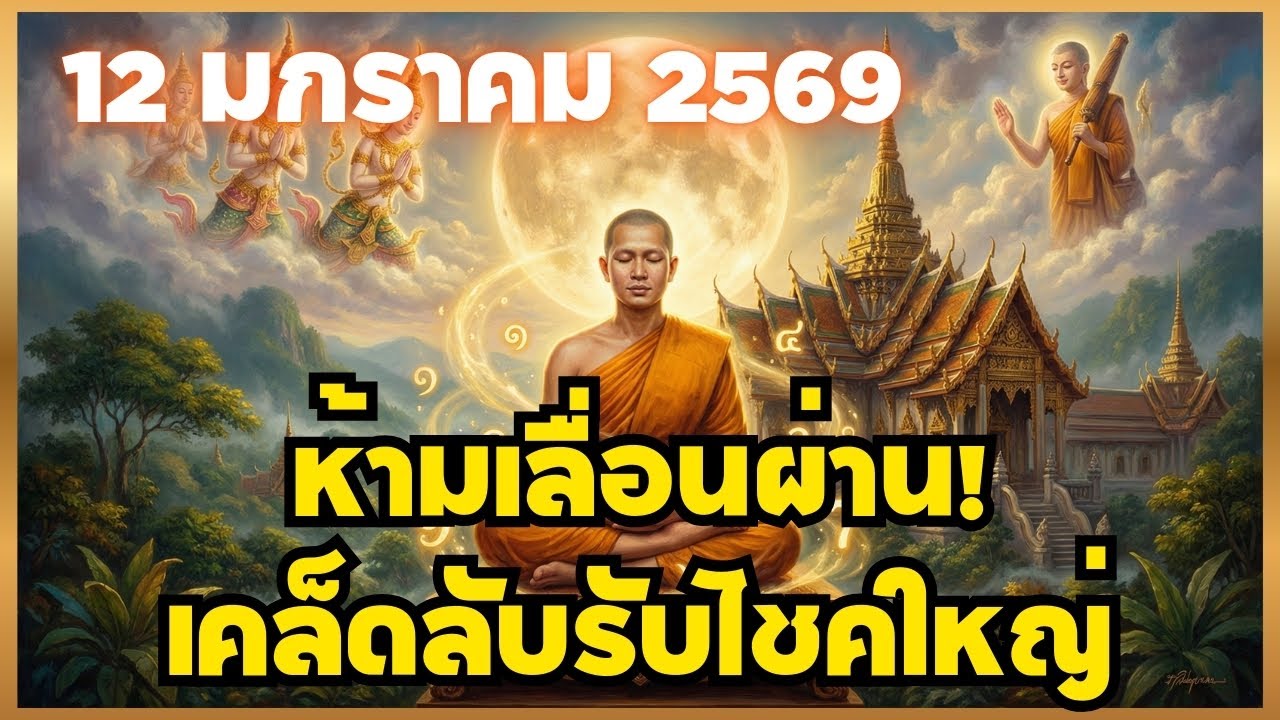 คาถาเงินล้าน สวดเปิดดวงมหาลาภวันนี้ รวยพลิกชีวิตจากรหัสลับจักรวาลที่คุณต้องรู้ วันจันทร์ 12 มกราคม