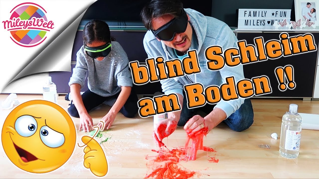 BLINDFOLDED FLOOR SLIME - BLIND SCHLEIM SAUEREI  auf dem Fußboden |  Mileys Welt