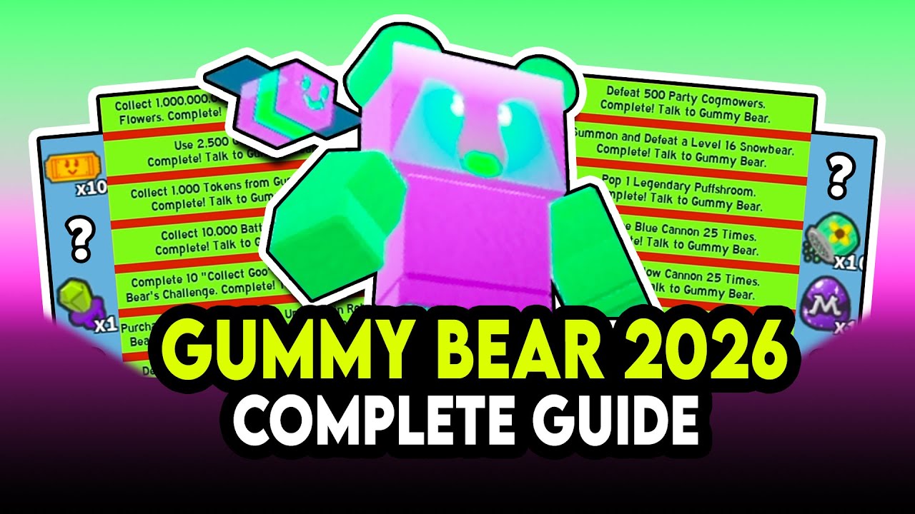 Complete Gummy Bear Fast [Quest Rewards + Guide] | Bee Swarm Simulator