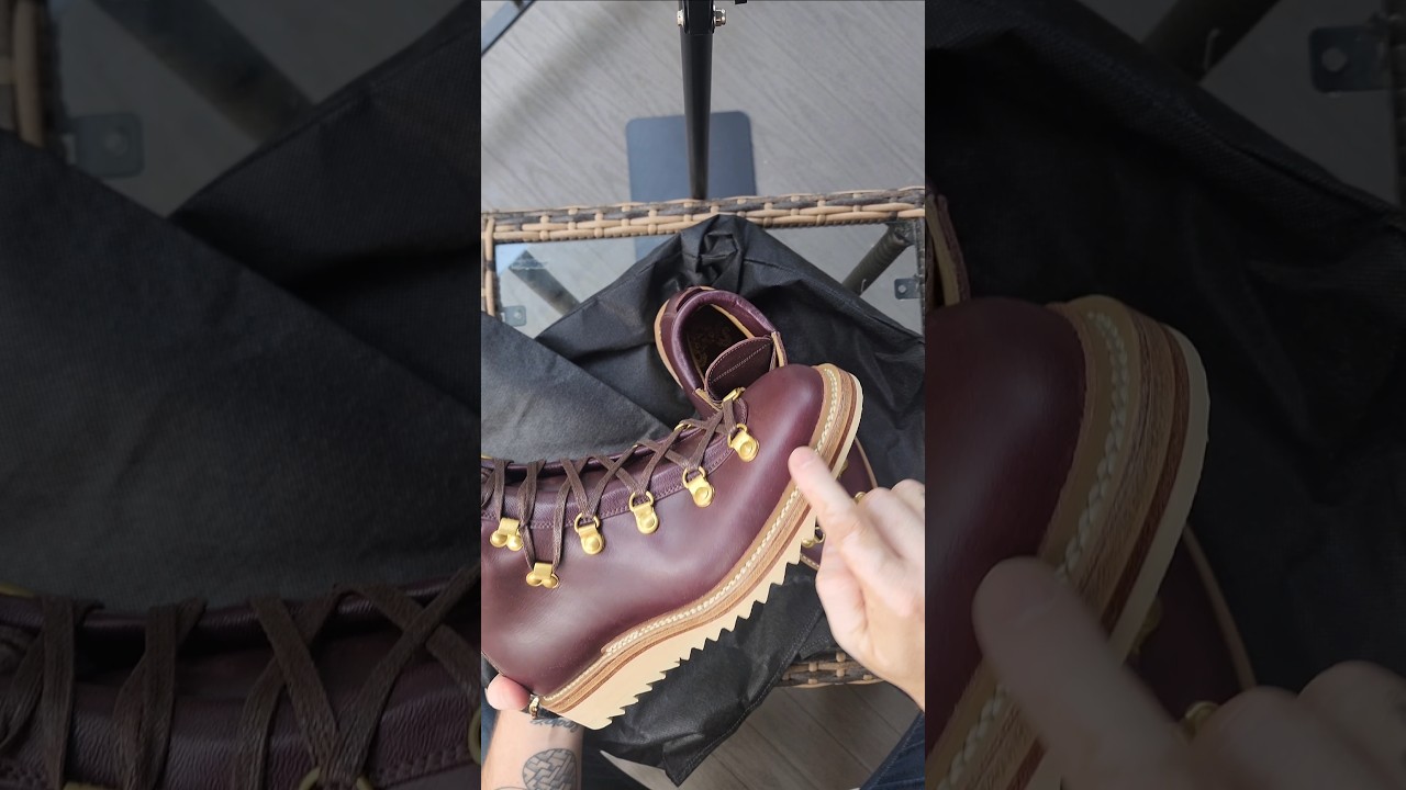 A closer look at the beautiful Trailmaster boot by Sagara Bootmaker