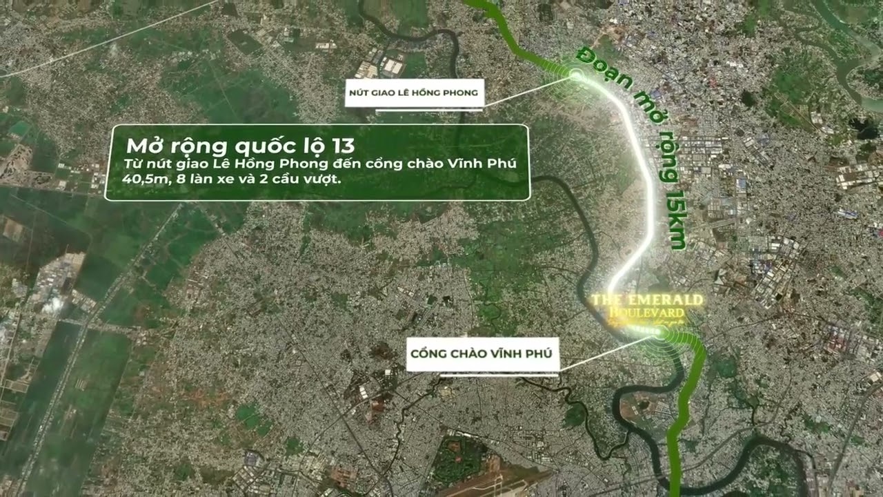 The Emerald Boulevard – Vị Trí Độc Tôn Quốc Lộ 13 | Đón Đầu Metro & Vành Đai