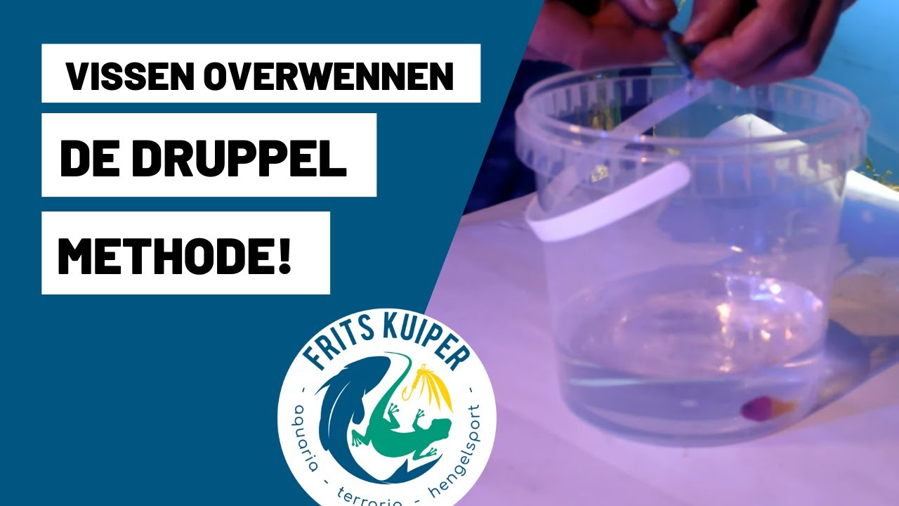 Vissen overwennen met druppel methode