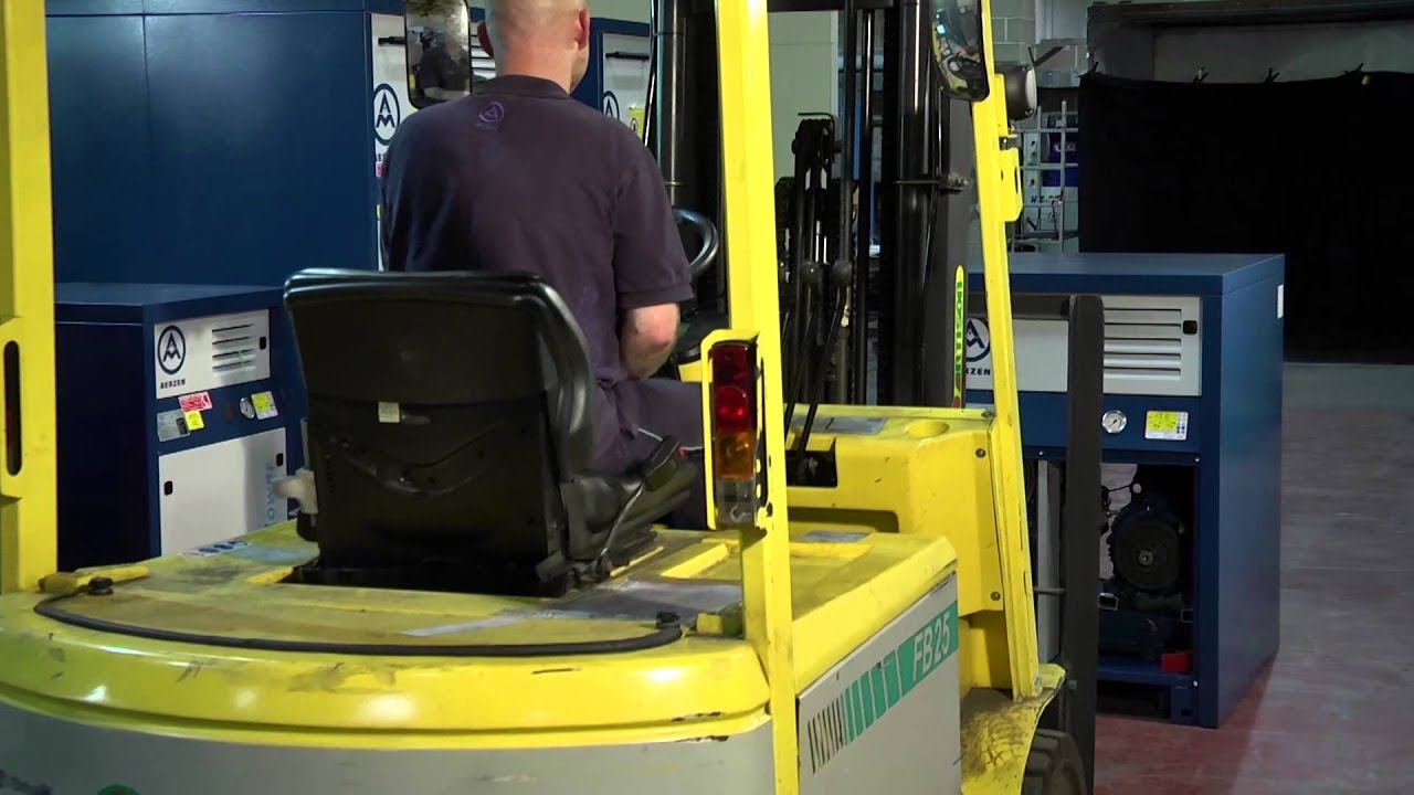 Lifting Aerzen Blower assemblies
