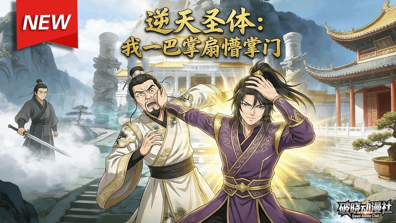 MULTISUB📢新番上线《逆天圣体：我一巴掌扇懵掌门》第1~60集丨李昊穿越成废柴杂役，绑定作死系统，开局掌抡元婴掌门觉醒圣体，被迫亡命天涯，一路打破级固化的修仙秩序，开启新冒险。#破晓动漫社