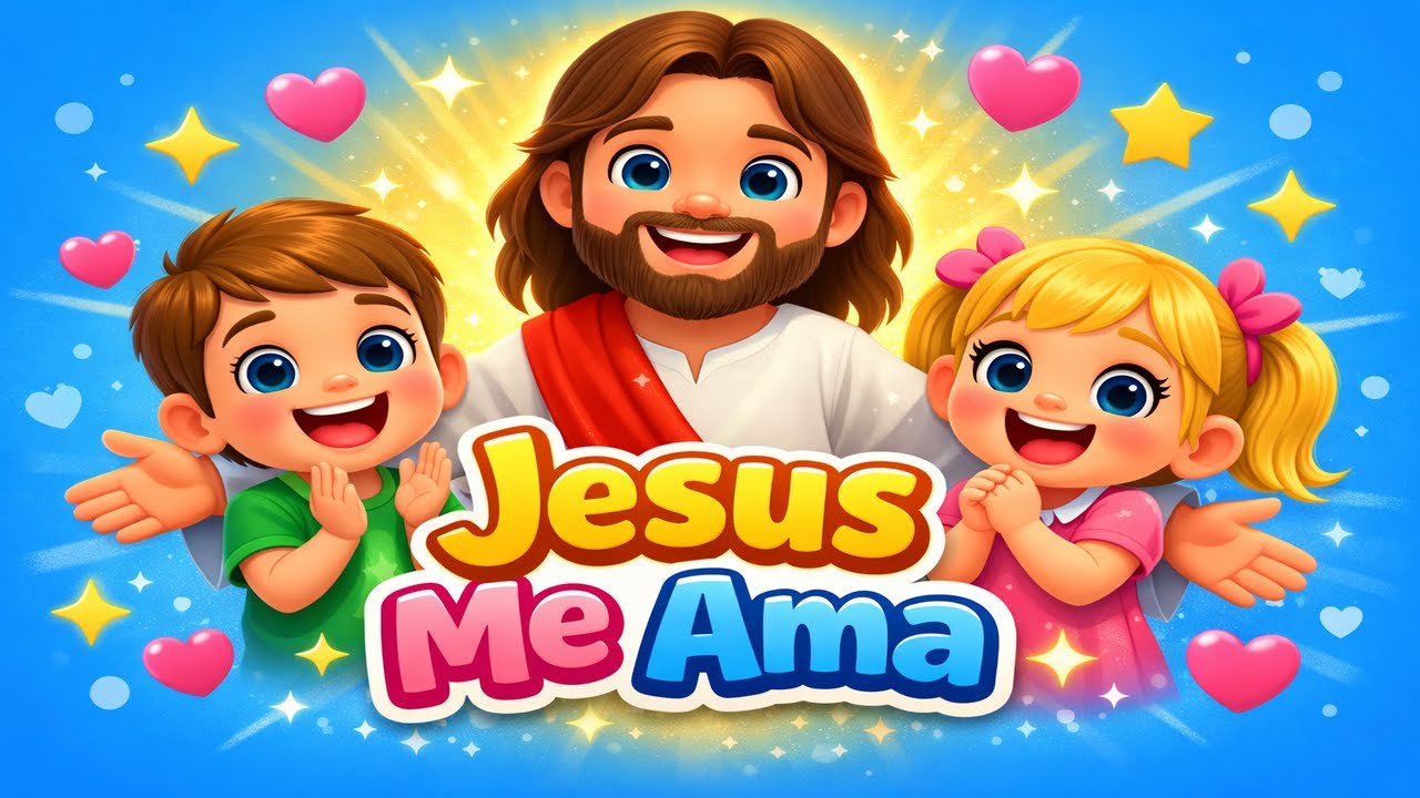 Jesus Me Ama 💕 | Música Infantil Cristã | Canção Animada para Bebês