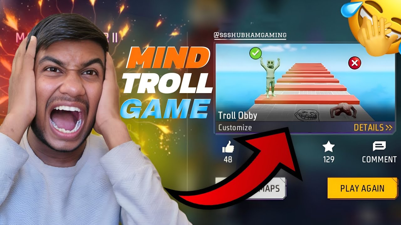 Mind Troll Game In Free Fire Craftland Mode 🔥 