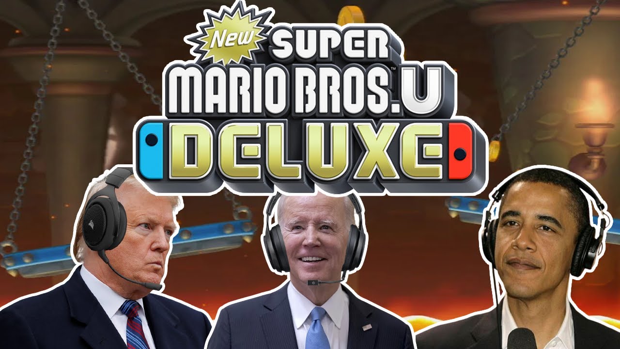 The Gamer Presidents Play: New Super Mario Bros. U Deluxe | World 1 (2/2)
