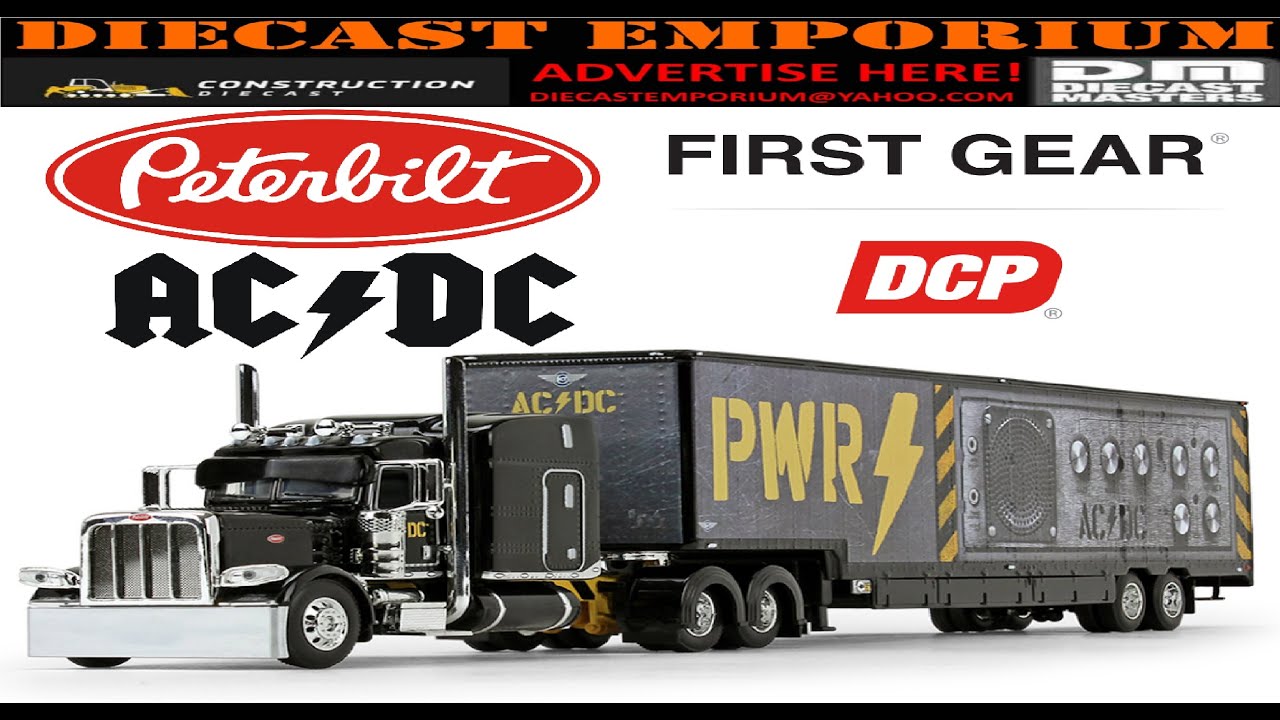 1:64 Scale DCP by First Gear Peterbilt Model 389 Tractor w/Kentucky Moving Trailer AC/DC