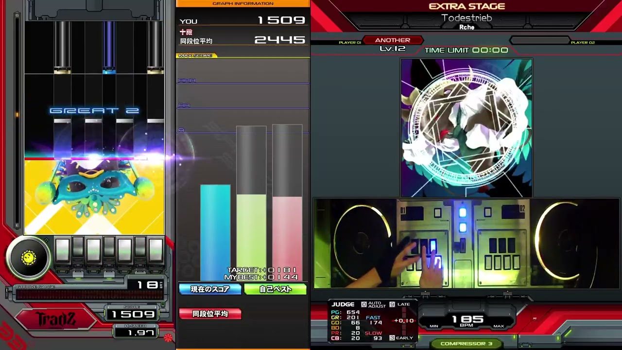 【beatmania IIDX】Todestrieb / Rche SPA正規 HARD CLEAR