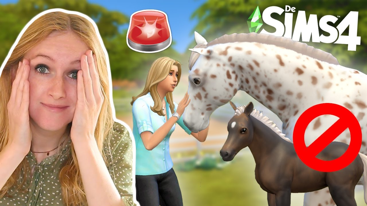 PAARD en VEULEN stelen op de SIMS 4! 😵🚨