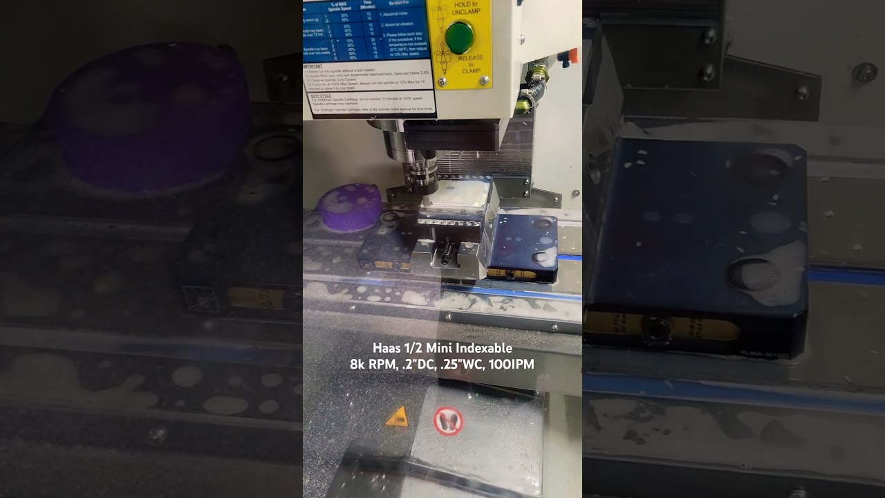 Haas Indexable End Mill Eating Aluminum