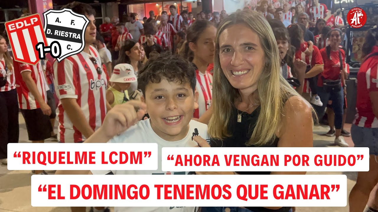 Reacción con hinchas #Estudiantes vs #riestra 1-0 en #UNO 