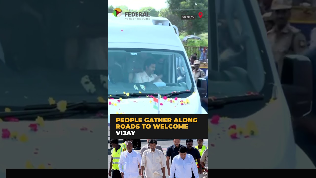TN CM Vijay reaches Salem to open Mettur dam gates today | #shorts