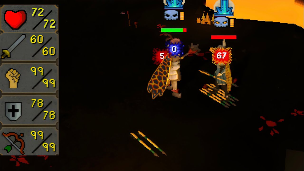 My 72 HP Prod Account Finally has Infernal Cape for Bounty Hunter
