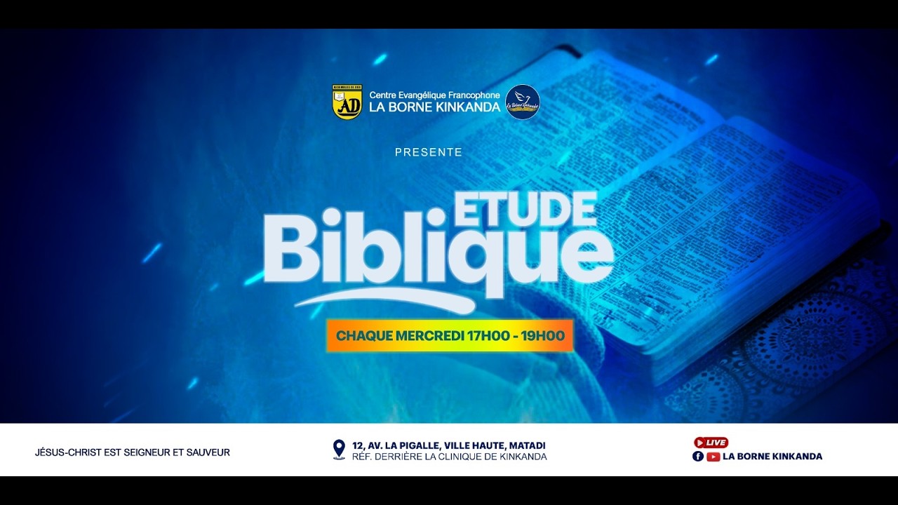 CULTE D'ETUDE BIBLIQUE DU 18/03/2026 // PASTEUR FREDDY IKAR