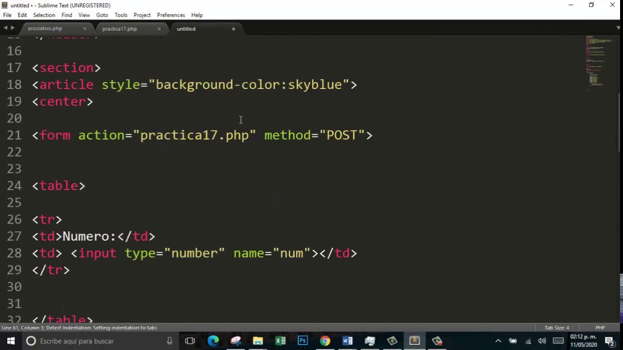 Array asociativo Php