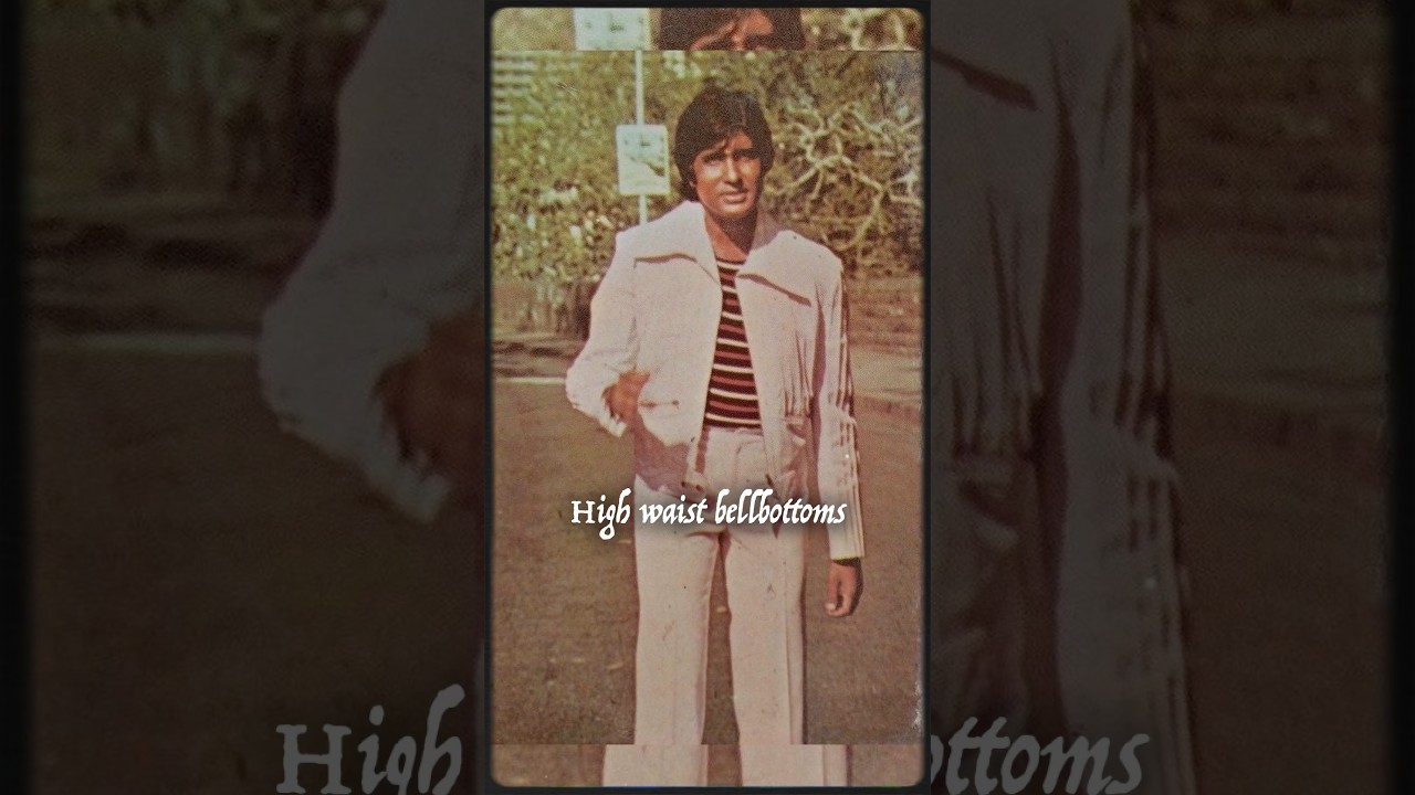 🔥 Amitabh Bachchan : The Real OG of BellBottoms | 70's Retro Men's Fashion #bellbottoms