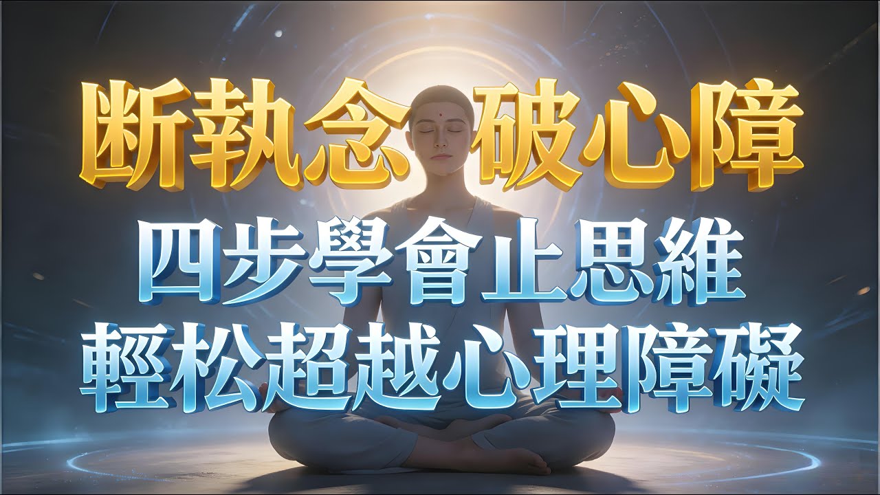 感到生活卡住了？四步學會止思維，輕鬆超越心理障礙！掌控自己的思維，不被外界的紛擾牽著走！