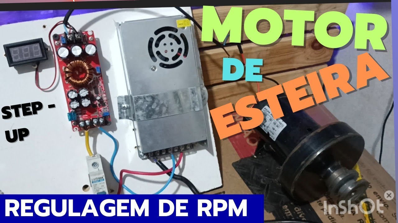 MOTOR DE ESTEIRA ligado na rede com ajuste de RPM