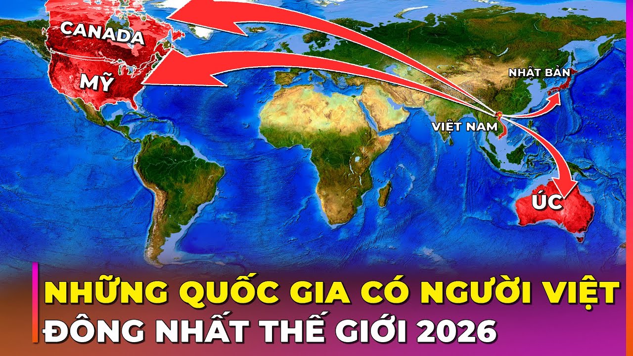 10 CỘNG ĐỒNG NGƯỜI VIỆT ĐÔNG ĐẢO VÀ QUYỀN LỰC NHẤT HẢI NGOẠI | Ghiền Địa Lý