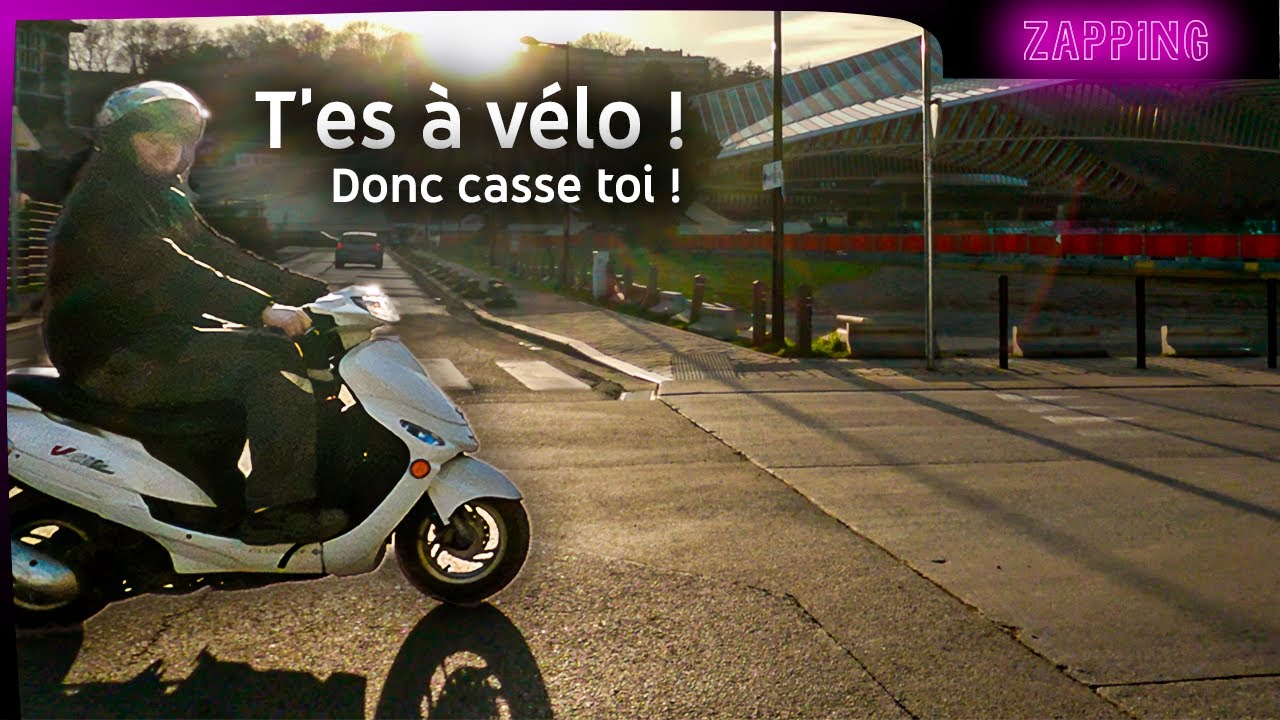 Cet idiot à scooter me fonce dessus !