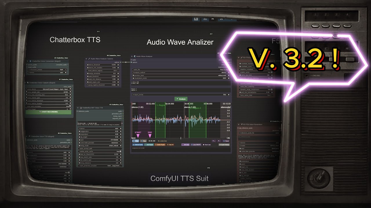 ChatterBox + F5-TTS ? - ChatterBox SRT Voice TTS Node v3.2! - ComfyUI